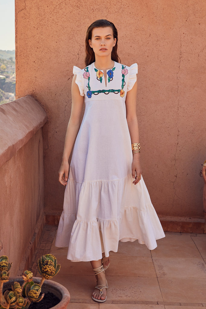 Appliqué Prairie Dress