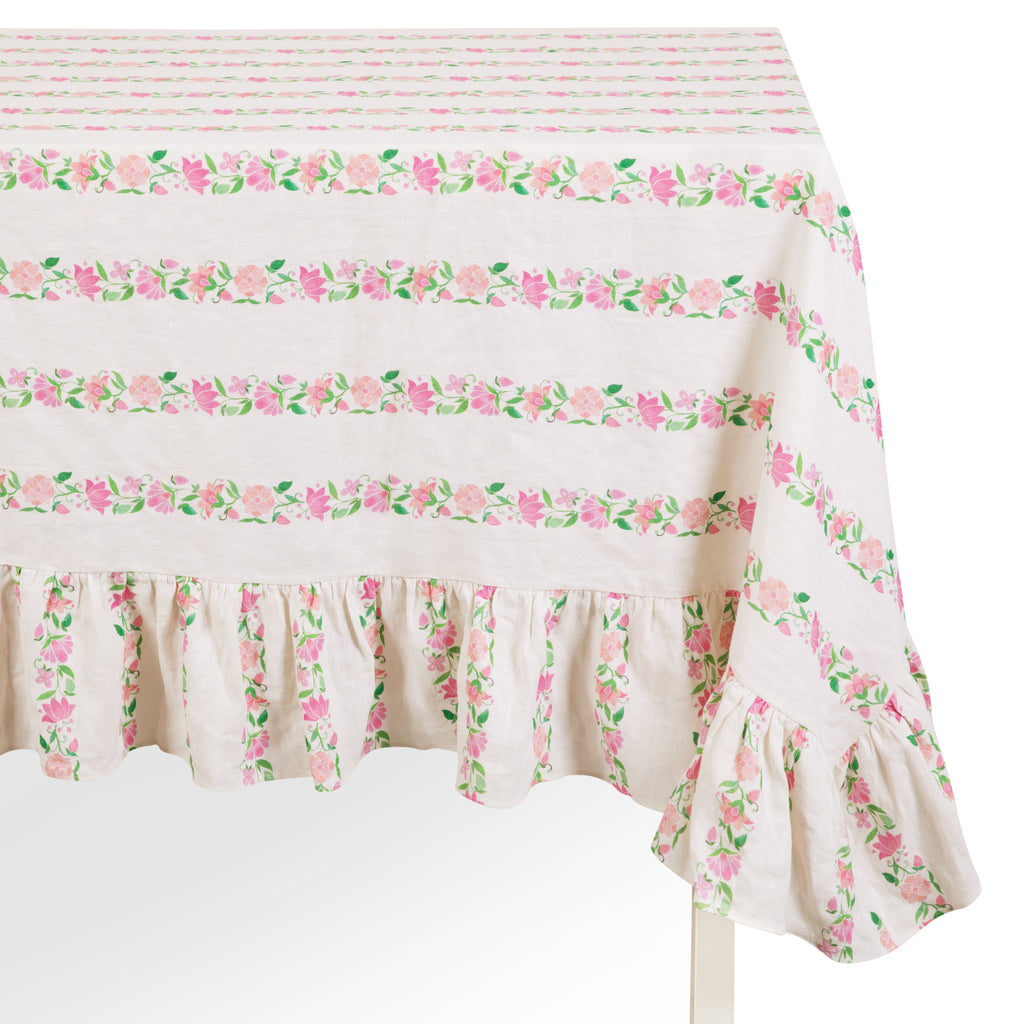 Floral Motif Tablecloth