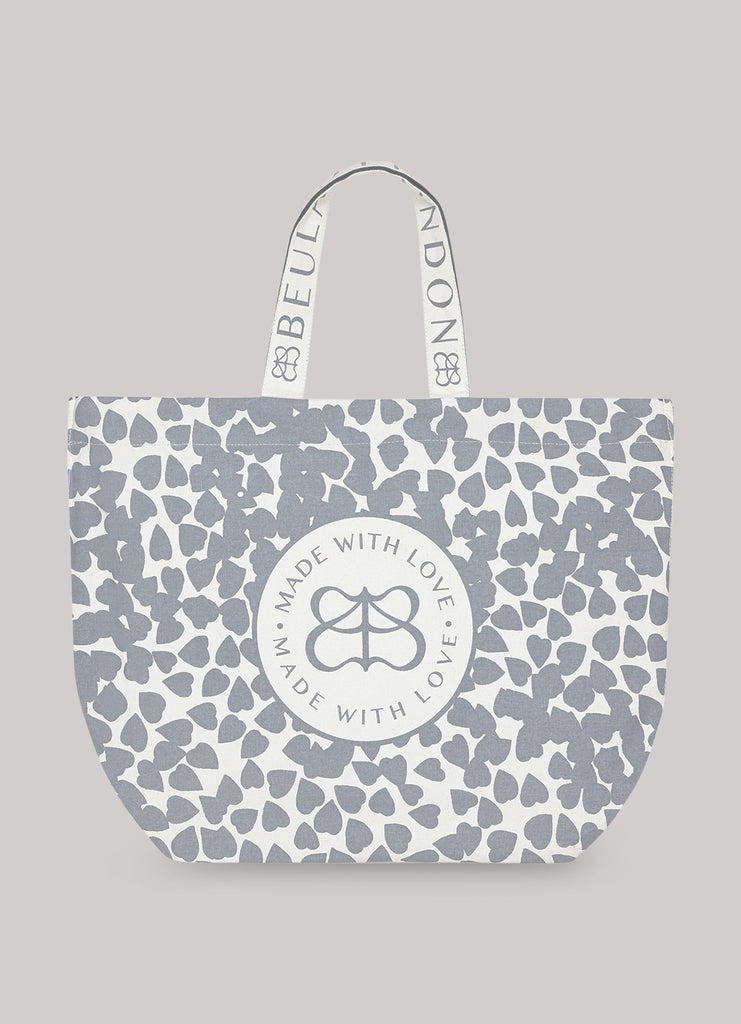 Grey Bag For Love Canvas Tote