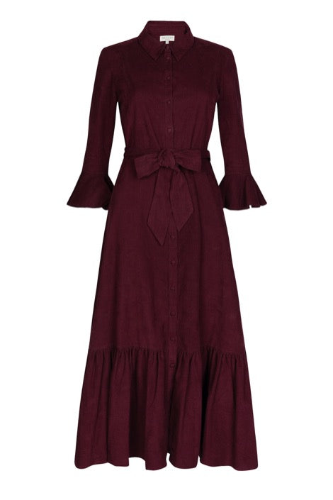 Nalini Burgundy Dress